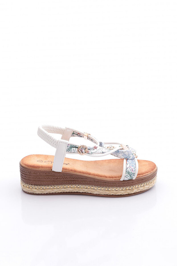 Women's Stone Embroidered Sandals 25Y171-2