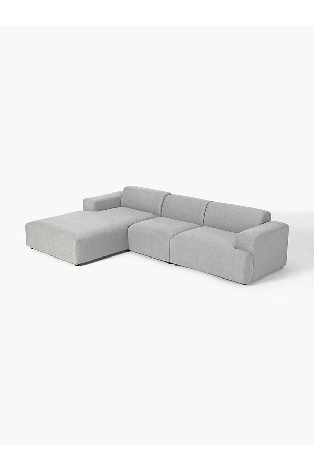Most Mollista 3 Modül Sol Köşe Koltuk 32 Gri Keten Kumaş Yumuşak Sünger (Evinize Teslim) - 6