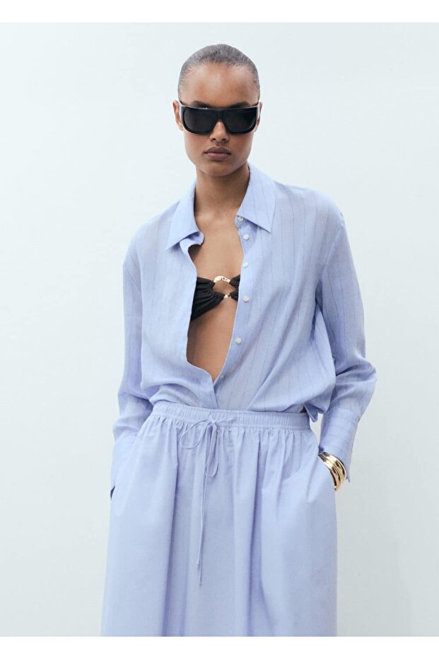 Evaze pamuklu etek - 7