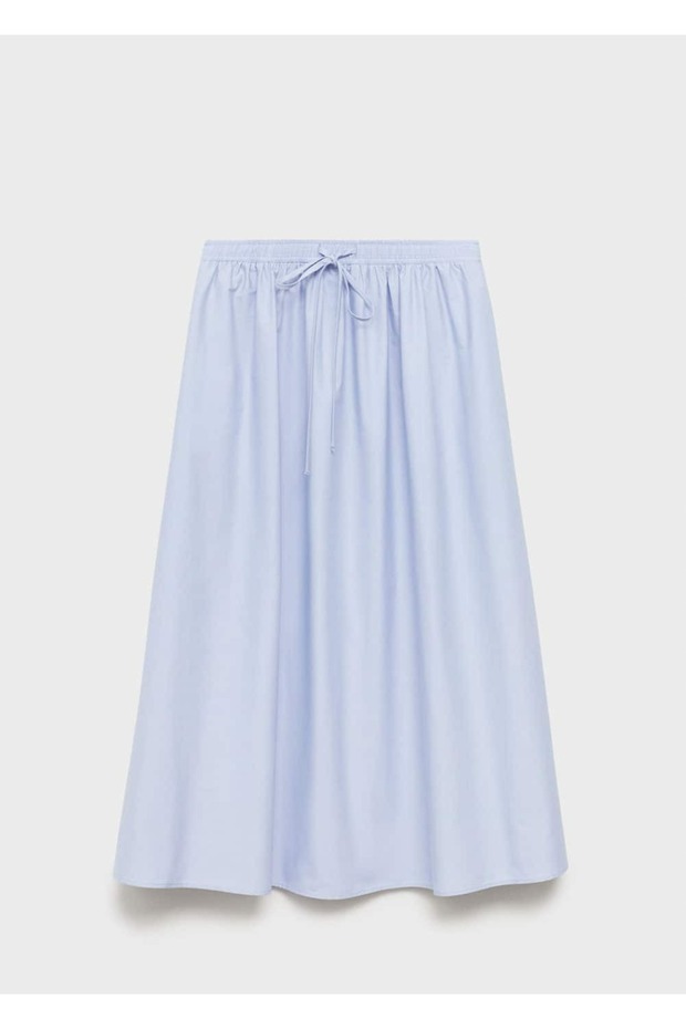 Evaze pamuklu etek - 3