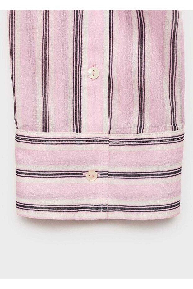 Rami çizgili gömlek - 5