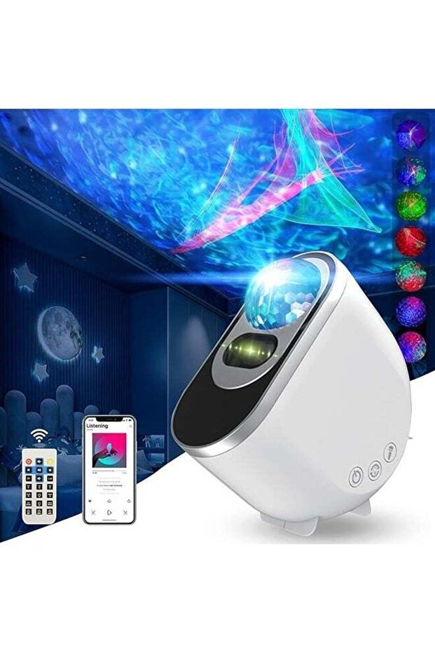 جهاز عرض صور المجرة عالي الدقة، مساحة عرض كبيرة، ضوء ليلي لغرفة النوم، ضوء LED، جهاز عرض القبة السماوية