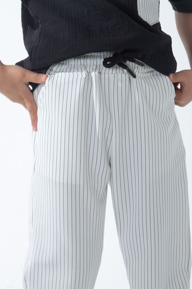 Erkek Çocuk 2'li Takım Jogger Pantolon Müslin Üst Set - 5