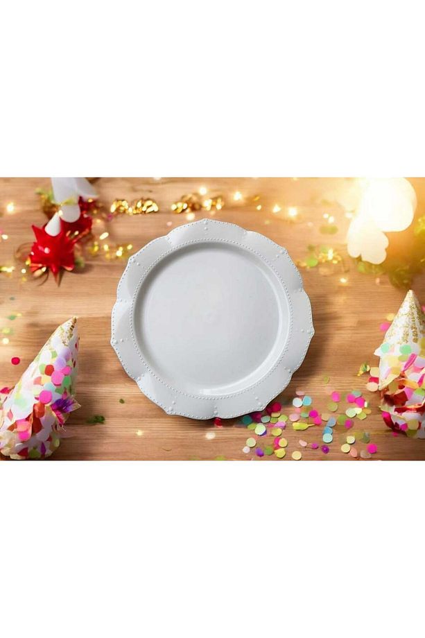 Mika Tabak& Parti Tabak&parti Mika Tabak & BEYAZ 23 cm 6 adet - 4