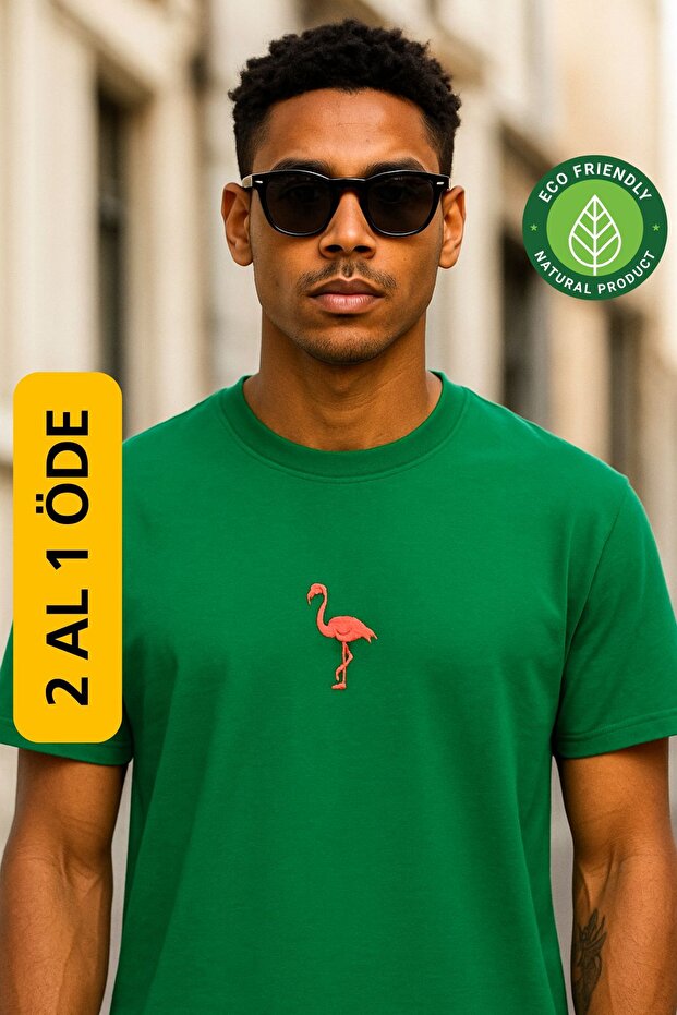 Flamingo T-Shirt Green