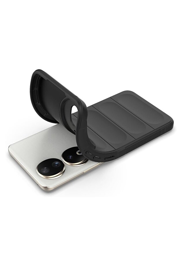 Case for Honor 90 - Techsuit Magic Shield - Black - 9