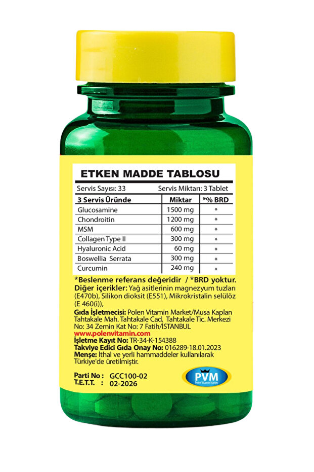 Glucosamine Chondroitin Complex 100 Tablet - 5