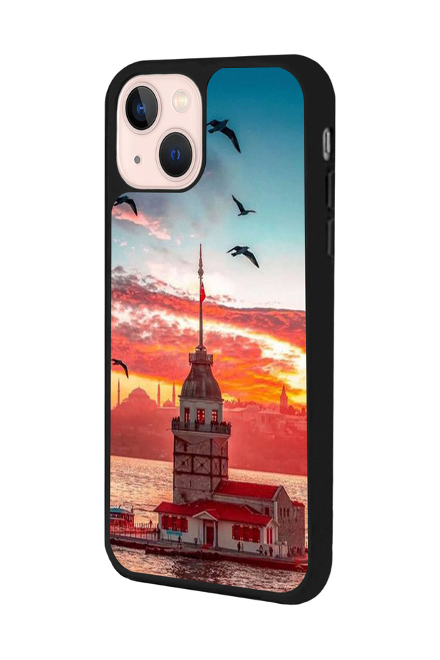 متوافق مع هاتف Apple iPhone 15، مطبوع، لون أسود غير لامع، سيليكون ناعم، واقي، غطاء ممتص للصدمات، جراب - 3