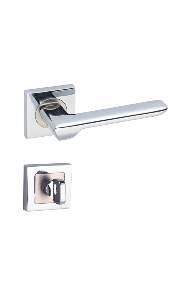 Arpat Sofia Square Rosette WC Mâner Ușă Cromat - 1