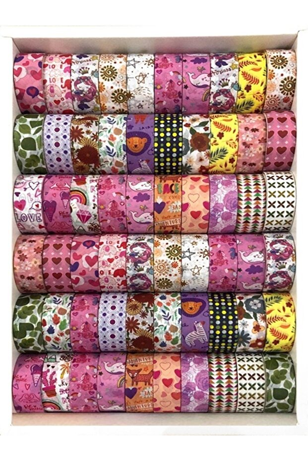 10 Adet Desenli Bant - 1