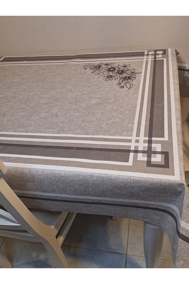 DORA PANO Elyaf Tabanlı Pvc Muşamba - Desenli Silinebilir 120 X 140 Hazır Masa Örtüsü - 4