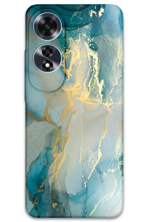 Oppo A60 Compatible Marble Patterned Phone Case + Screen Protector - 5814
