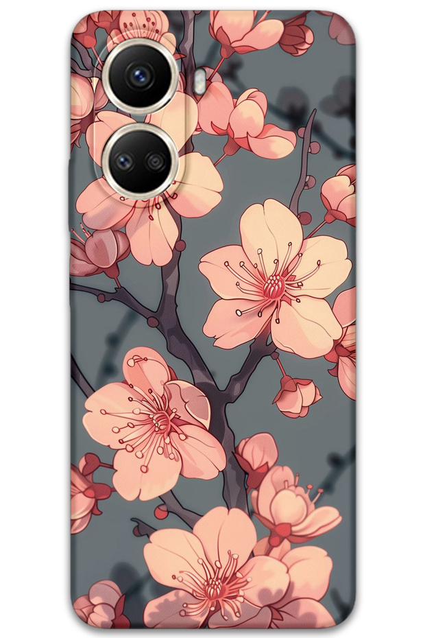 Huawei Nova 10 Se Compatible Floral Patterned Phone Case + Screen Protector - 5801