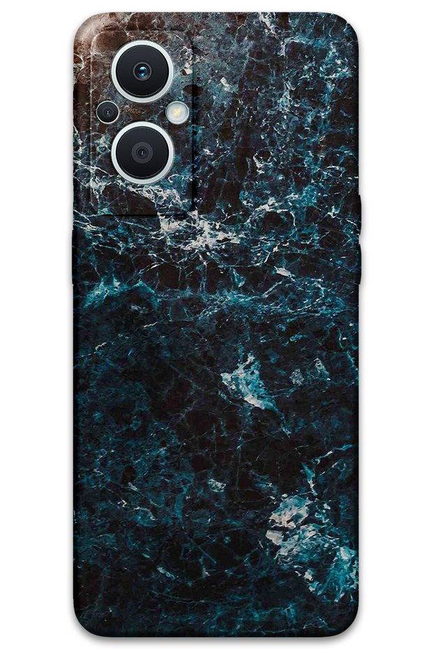 Oppo Reno 7 Lite Compatible Marble Patterned Phone Case + Screen Protector - 5819