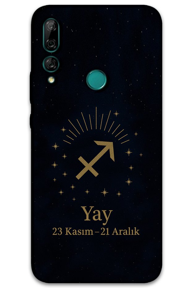 حافظة هاتف هواوي Y9 برايم 2019 متوافقة مع زودياك برج القوس + واقي شاشة - 5776