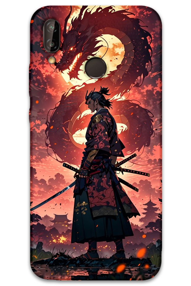 Huawei P Smart 2019 Compatible Anime Patterned Phone Case + Screen Protector - 5751
