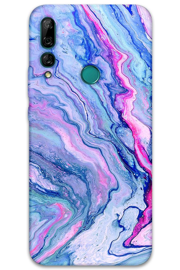 Huawei P Smart Z Compatible Marble Patterned Phone Case + Screen Protector - 5816