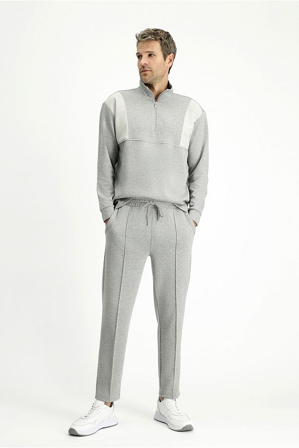 Regular Fit Desenli Pamuklu Sweatpant / Eşofman Altı - 1