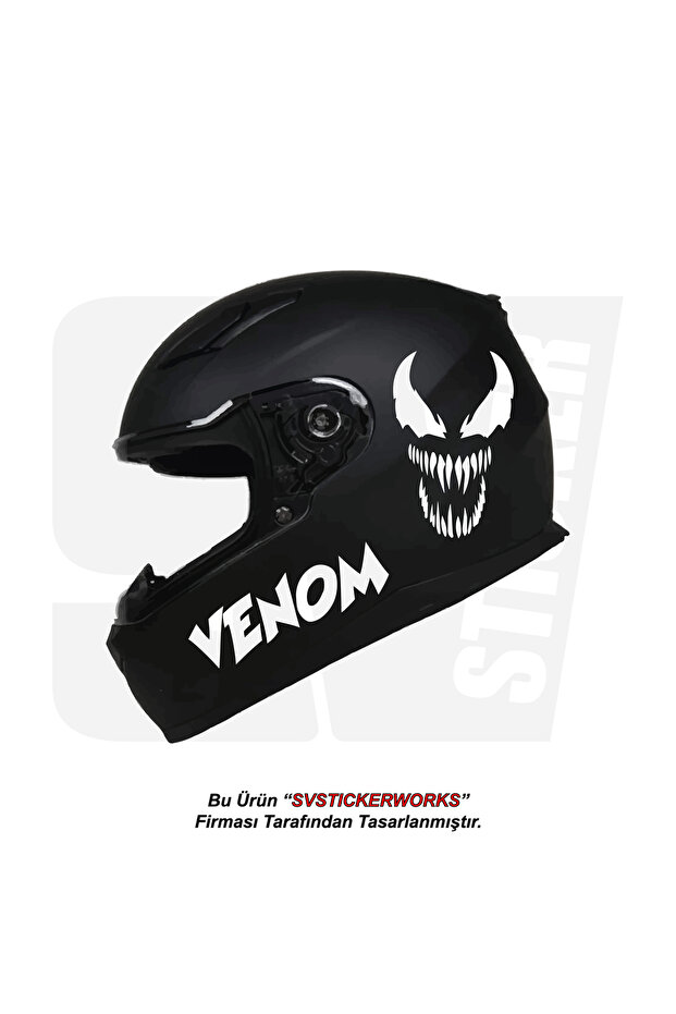 ملصق خوذة دراجة نارية Venom نموذج لاصق ديكور ملصق