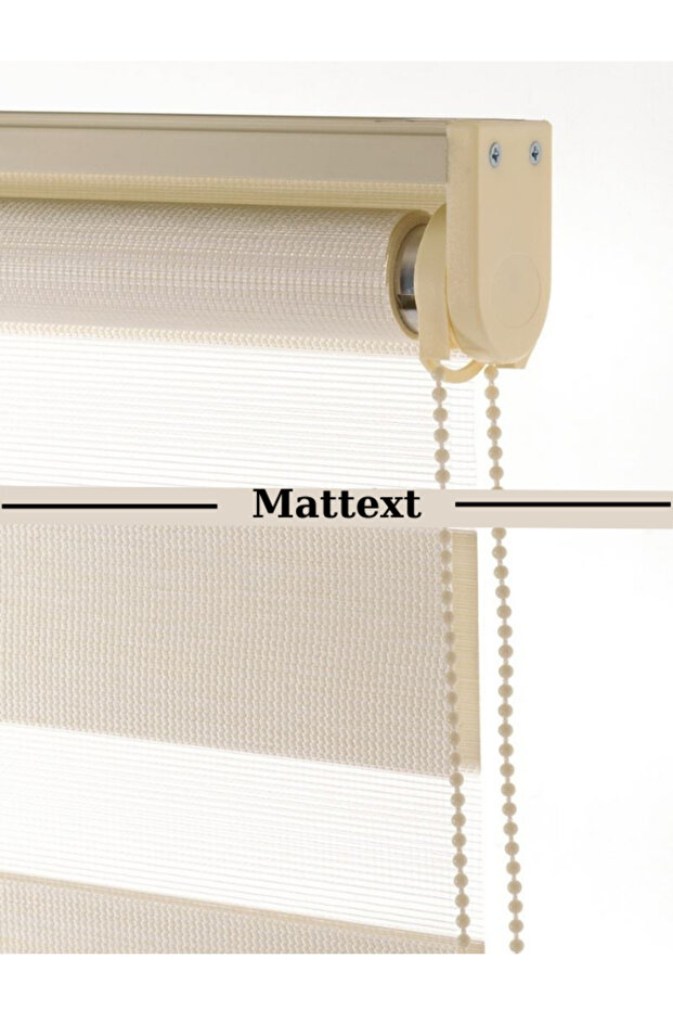 Krem Bambu Zebra Perde - 1