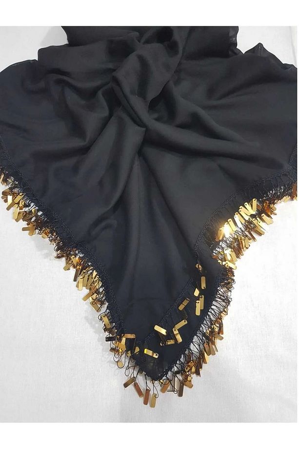 El yapımı pullu yazma-Gold Pullu Siyah - 1