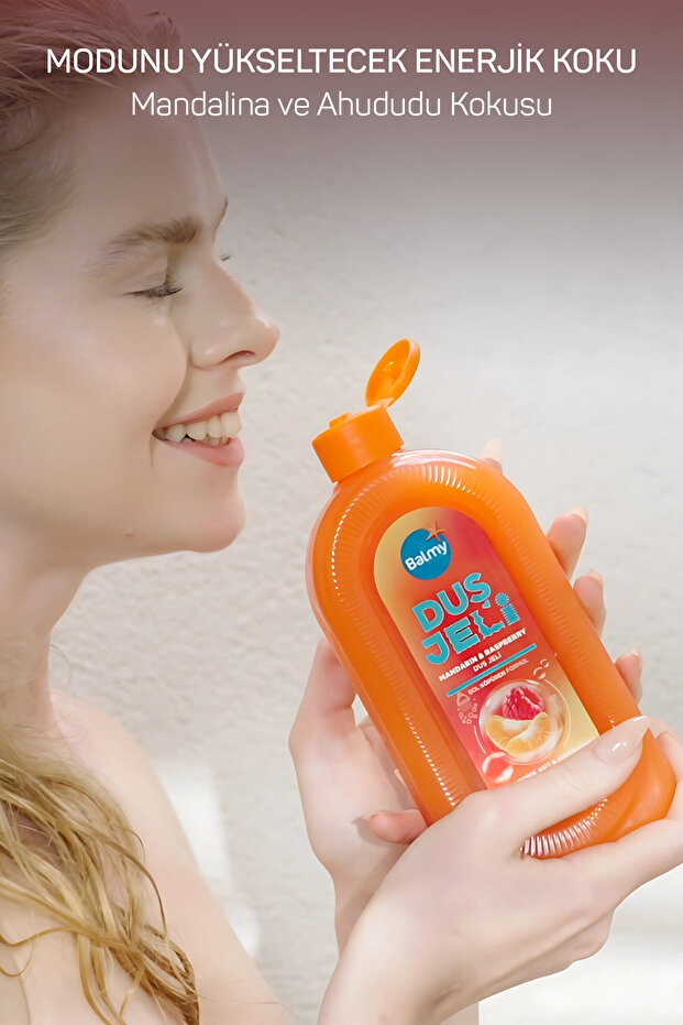 Besleyici ve Nemlendirici Mandalina Ahududu Aromalı Duş Jeli 450 ML - 3