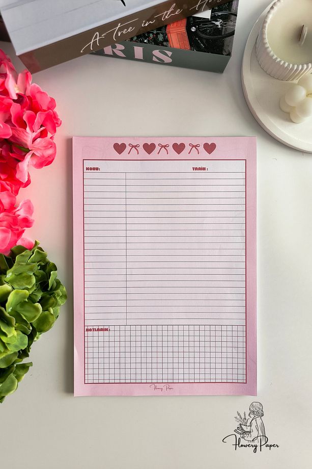 A4 Notepad - Memopad,Check List ,Bloknot ,Not kağıdı, Okul Defteri - 2