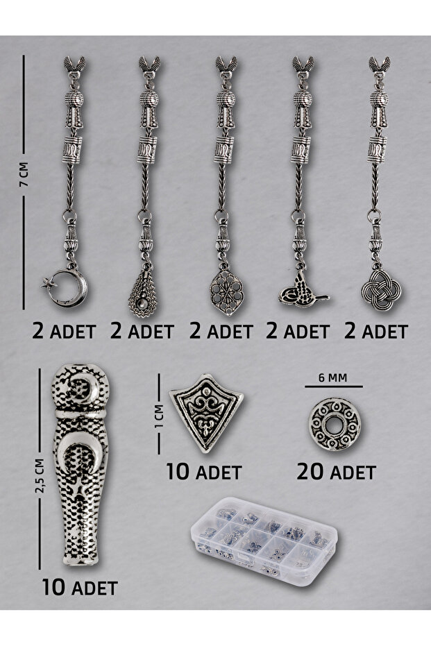 10 Single Mixed Tassel Set – Natural Stone | Epoxy Rosary and Stylish and Durable for Jewelry Making