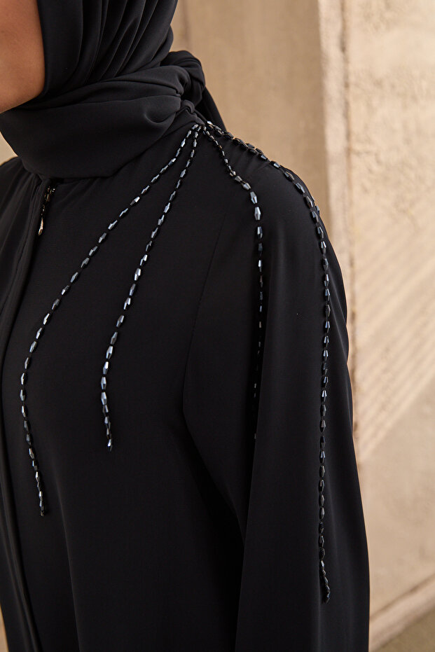 omuzda el işlemeli ferace - 6