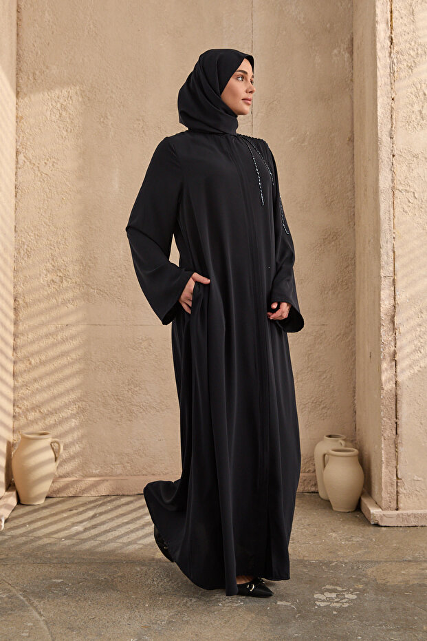 omuzda el işlemeli ferace - 3