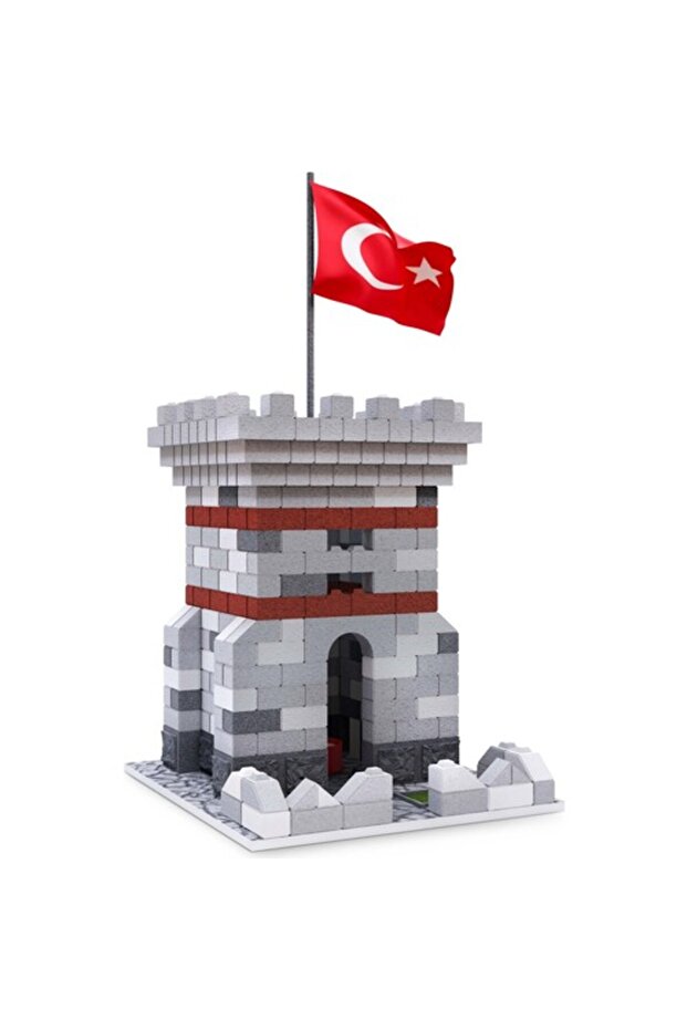 كتلة قلعة ملونة من الطوب - موديل - 1