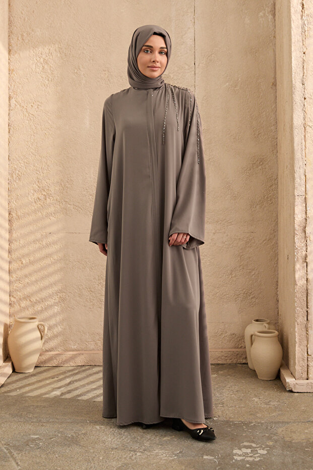 omuzda el işlemeli ferace - 3