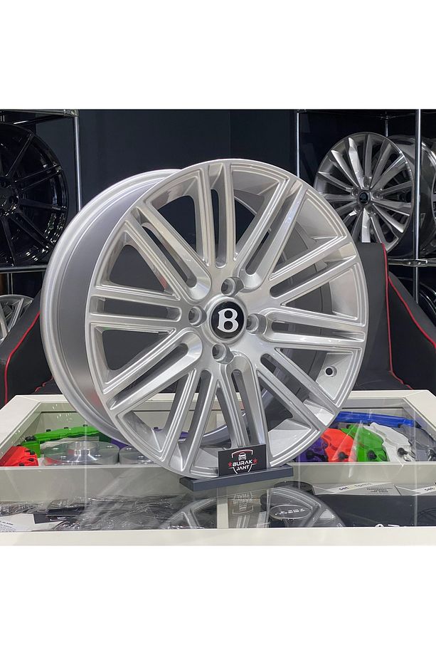 15 İNÇ 4X100 BENTLEY GT2 SİLVER JANT TAKIMI (4ADET) - 2