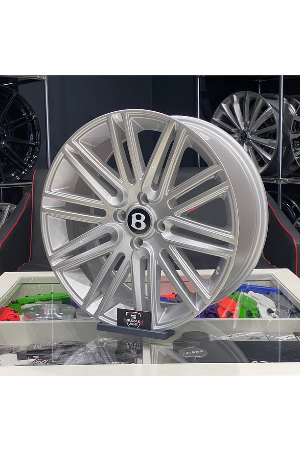 15 İNÇ 4X100 BENTLEY GT2 SİLVER JANT TAKIMI (4ADET) - 3