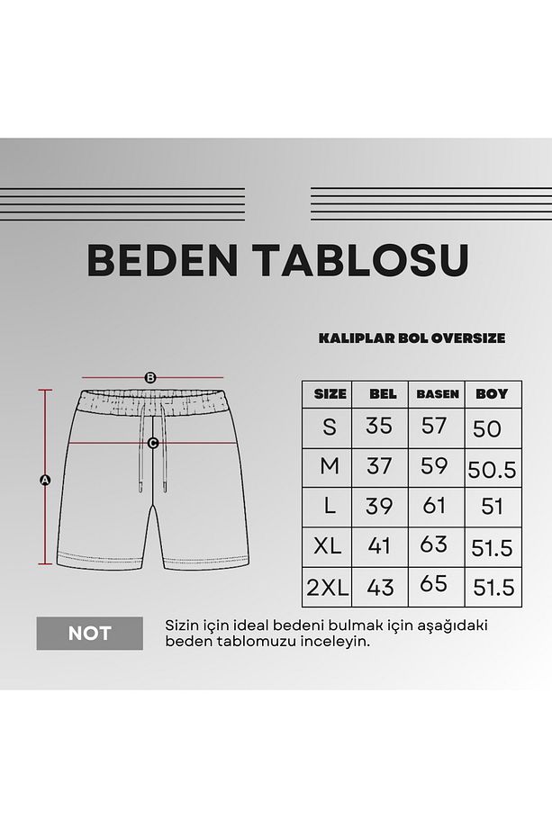 Erkek Basic Biyeli Şort - 8