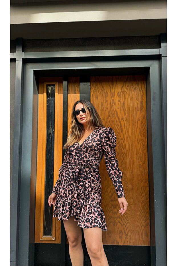 Leopar elbise - 2