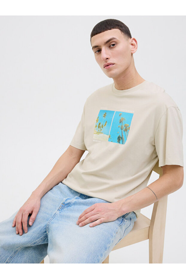 Graphic Print Round Neck T-Shirt
