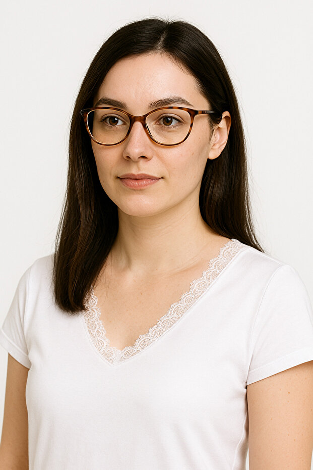 نظارات كمبيوتر نسائية من Vixen Leopard Cateye مقاومة للضوء الأزرق