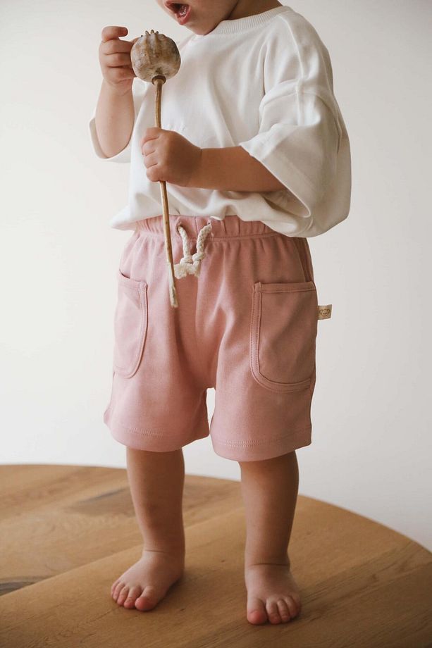 Pembe Basic Cepli Çocuk Şort - 4
