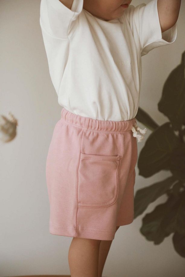 Pembe Basic Cepli Çocuk Şort - 6