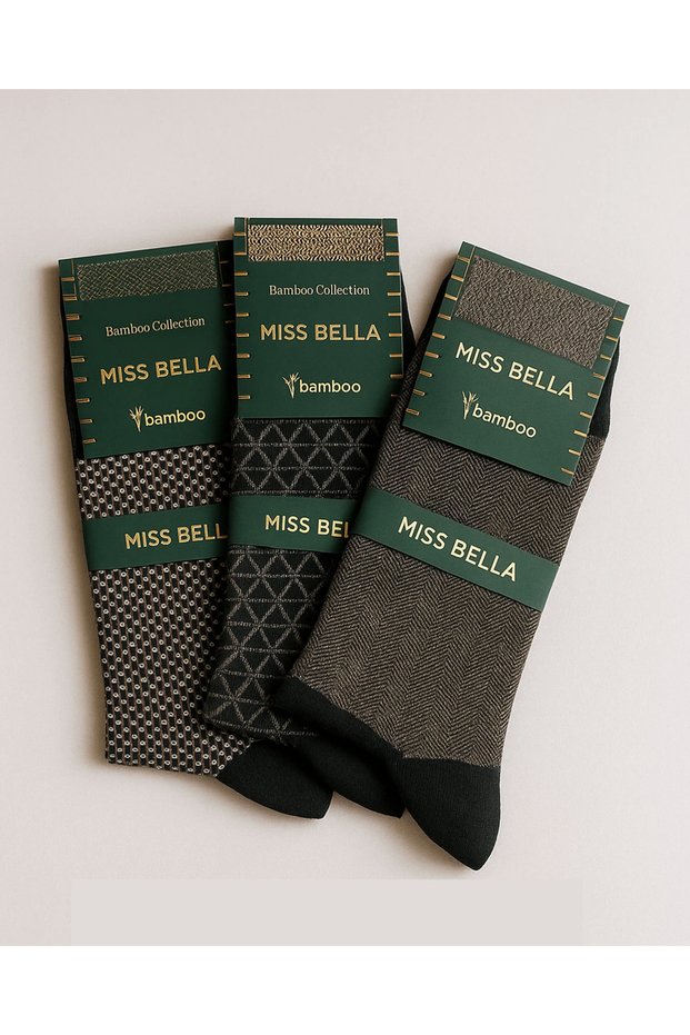 Missbella Bamboo Patterned Men's Socks