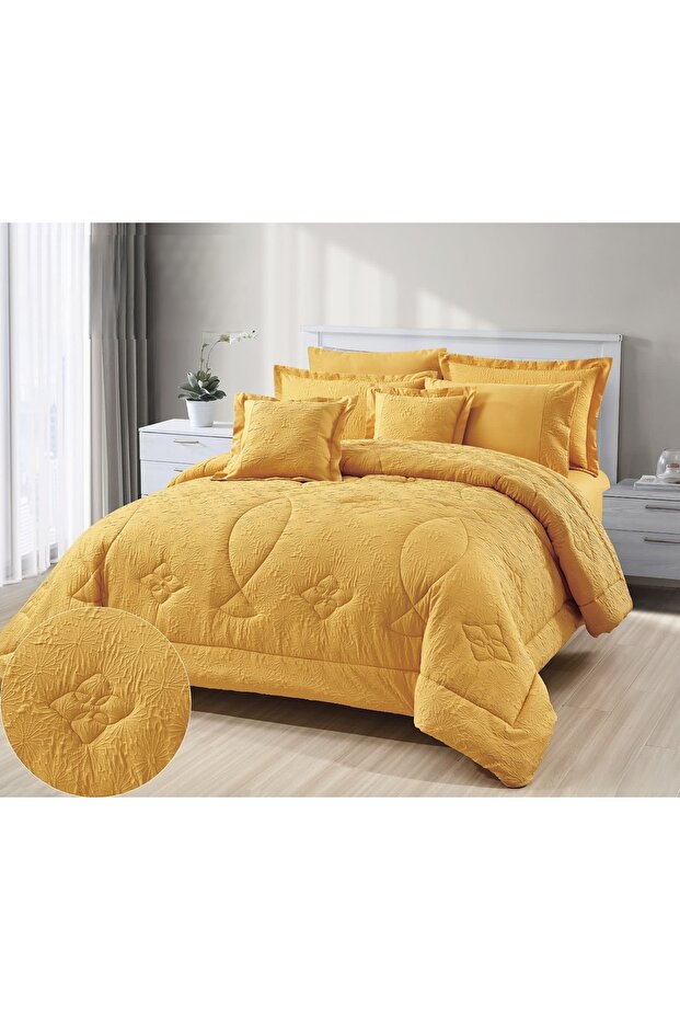 Tiffany Summer Microfiber Inflatable Bedspread - 8 Pieces for Two People