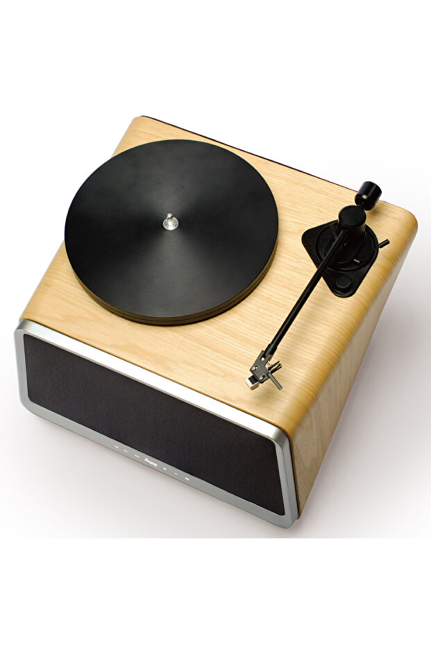 Seed Retro Pikap Plakçalar Bluetooth Hoparlörlü 80W RMS Hi-Fi Ses Sistemi, Meşe Ağacı - 2