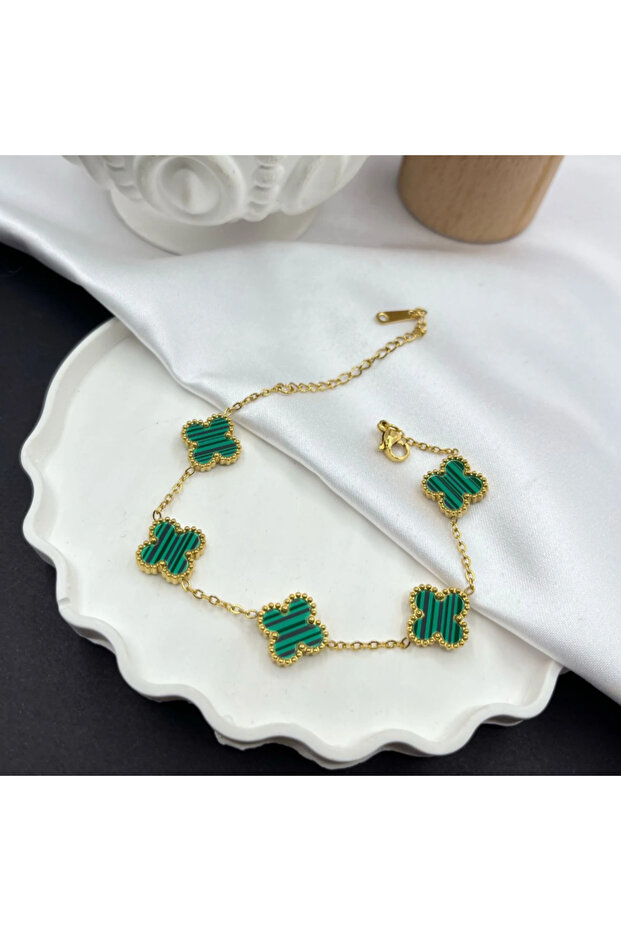 One Cleef Yeşil Gold Çelik Bileklik - 1