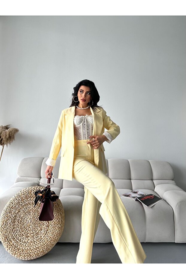 Blazer Jacket Pants Two-Piece Set - 4