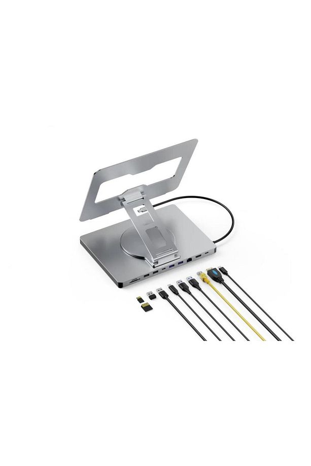 10 in 1 Çok Fonksiyonlu Type-C Hub Notebook Macbook Standı Usb-C Docking Station NSC-101 - 1