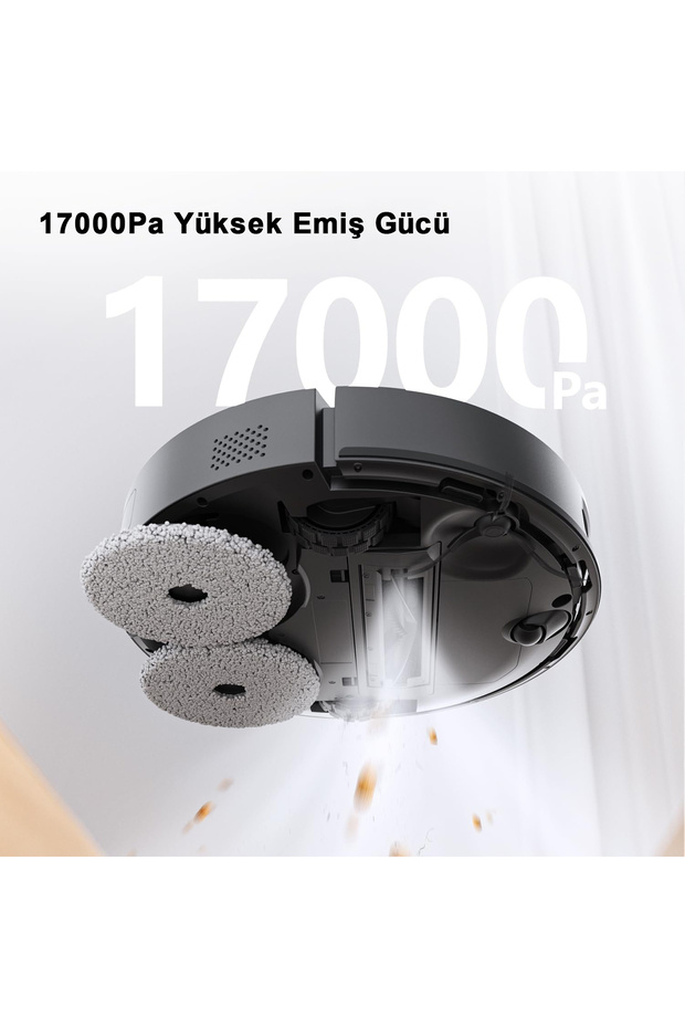 Airbot Robot Süpürge X40 Ultra 17000 Pa Emiş Gücü,Gelişmiş AirGPT Yapay Zekâ Sistemi - 4