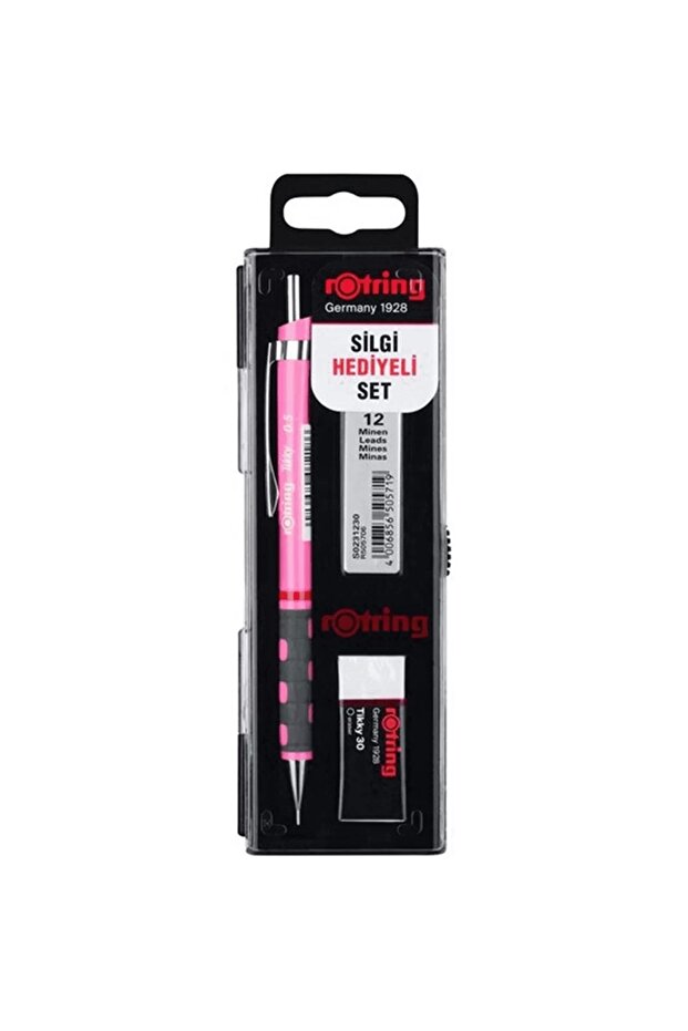 Rotring Tıkky Versatil Pen Set Neon Pink 0.5 (PEN ERASER MİN) Kk Set