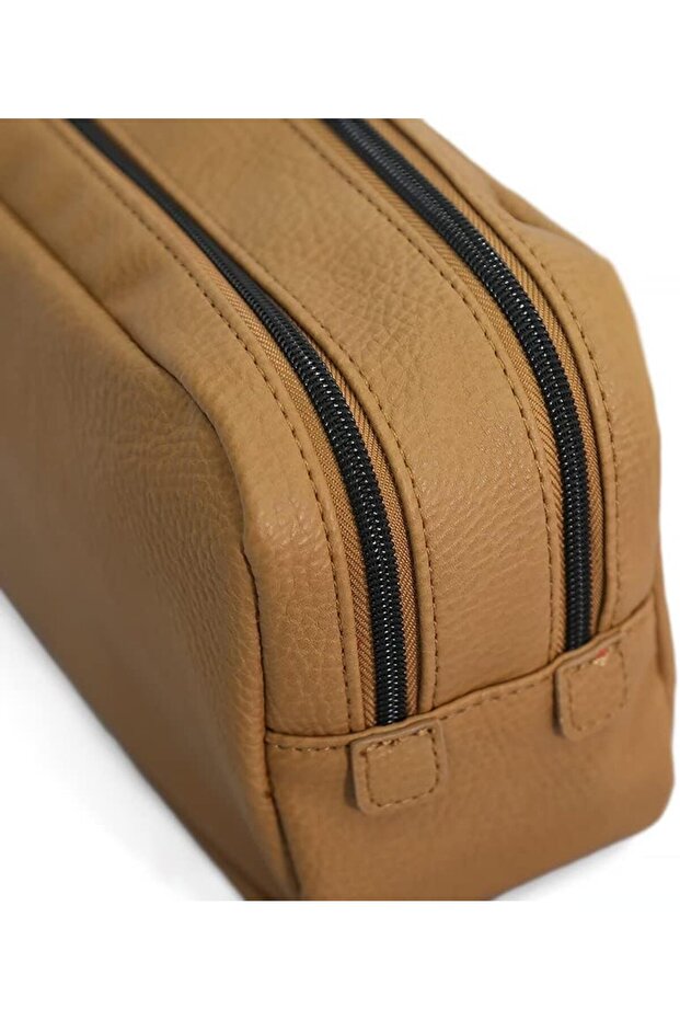 حقيبة أدوات الزينة، لون بني - 5