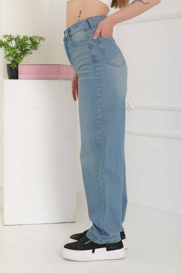Baggy Kot Pantolon Mavi-tint - 27098 - 6